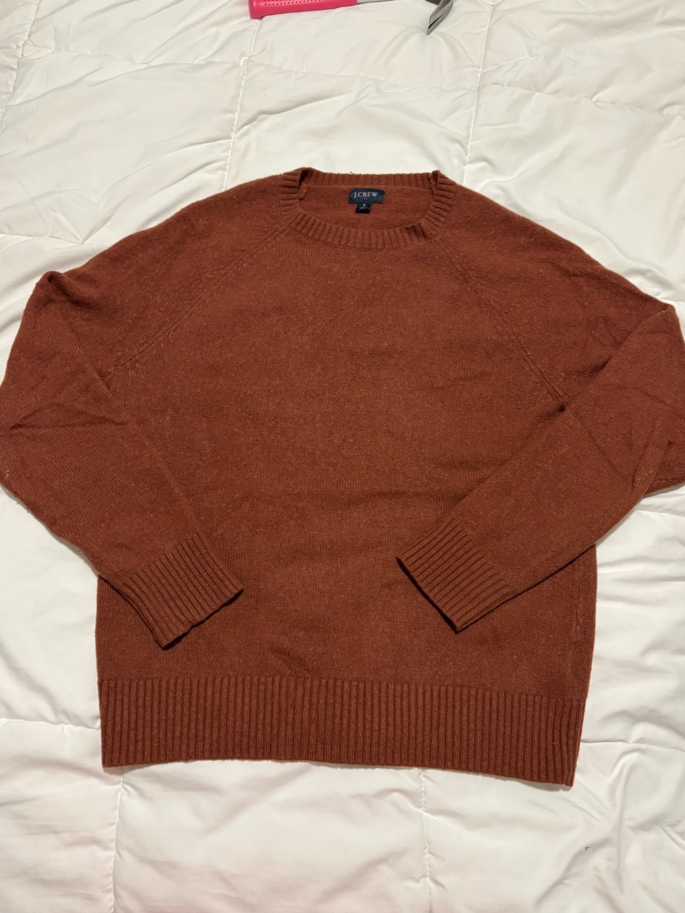 J. Crew Men’s Crewneck Sweater in Rust